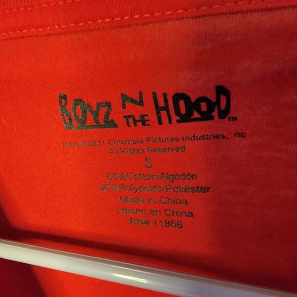 Boyz In The Hood Graphic Tee Red LS - Size Small - Picture 3 of 5